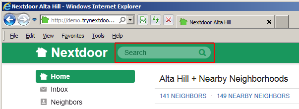 Search box
