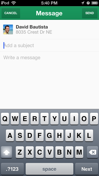 Private message